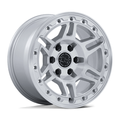 Black Rhino BR039 VANGUARD Gloss Silver W/ Machined Face 20x9 +15 5x127mm 71.5mm