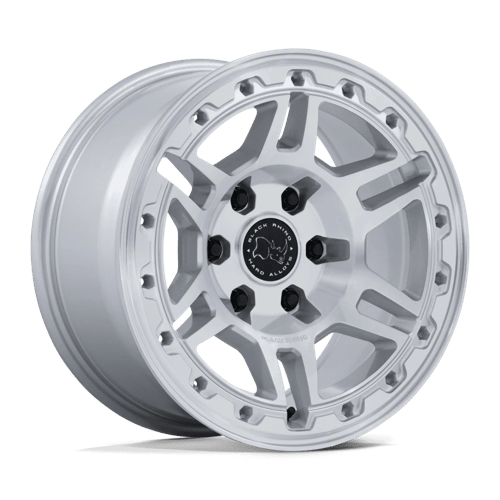 Black Rhino BR039 VANGUARD Gloss Silver W/ Machined Face 20x9 +15 6x130mm 84.1mm