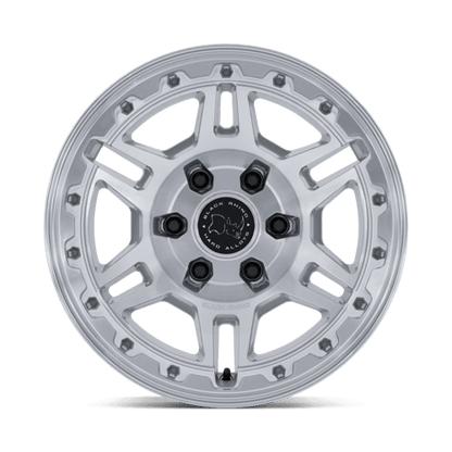 Black Rhino BR039 VANGUARD Gloss Silver W/ Machined Face 20x9 +15 6x114.3mm 66.1mm