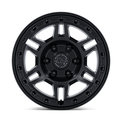Black Rhino BR039 VANGUARD Matte Black 17x8.5 +25 6x114.3mm 66.1mm