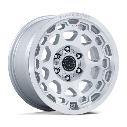 Black Rhino BR026 CONGO Gloss Silver W/ Machined Face 17x8.5 0 6x139.7mm 106.1mm