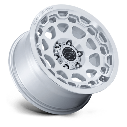 Black Rhino BR026 CONGO Gloss Silver W/ Machined Face 17x8.5 0 5x127mm 71.5mm