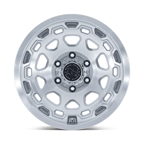 Black Rhino BR026 CONGO Gloss Silver W/ Machined Face 17x8.5 +25 6x139.7mm 106.1mm