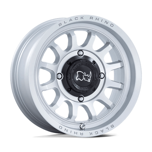 Black Rhino RAPID UTV Hyper Silver W/ Machined Face 15x7 +10 4x110mm 86mm