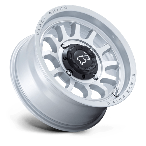 Black Rhino RAPID UTV Hyper Silver W/ Machined Face 15x7 +10 4x156mm 115.1mm