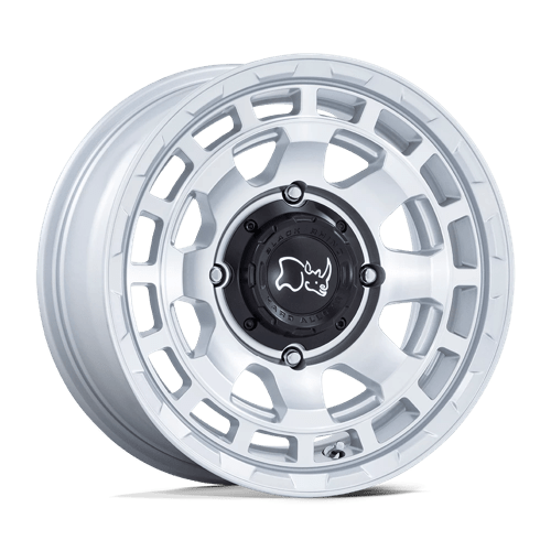 Black Rhino CHAMBER UTV Hyper Silver W/ Machined Face 14x7 +10 4x110mm 86mm