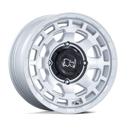 Black Rhino CHAMBER UTV Hyper Silver W/ Machined Face 14x7 +10 4x110mm 86mm