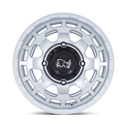Black Rhino CHAMBER UTV Hyper Silver W/ Machined Face 14x7 +10 4x156mm 115.1mm