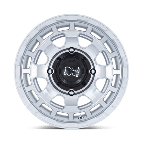 Black Rhino CHAMBER UTV Hyper Silver W/ Machined Face 15x7 +10 4x137mm 110.1mm