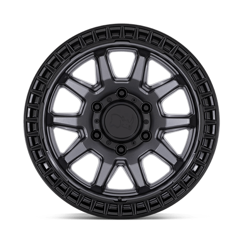 Black Rhino CALICO Matte Gunmetal W/ M-black Lip 17x8.5 0 5x127mm 71.5mm