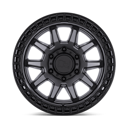Black Rhino CALICO Matte Gunmetal W/ M-black Lip 17x8.5 0 5x127mm 71.5mm