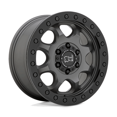 Black Rhino VENTURE BEADLOCK Matte Gunmetal W/ Black Hrdw 17x8 +38 6x130mm 84.1mm