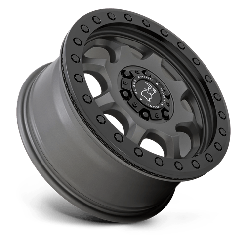 Black Rhino VENTURE BEADLOCK Matte Gunmetal W/ Black Hrdw 17x8 +38 6x130mm 84.1mm