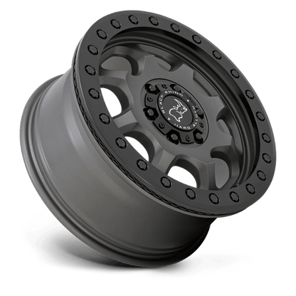 Black Rhino VENTURE BEADLOCK Matte Gunmetal W/ Black Hrdw 17x8 +38 6x130mm 84.1mm