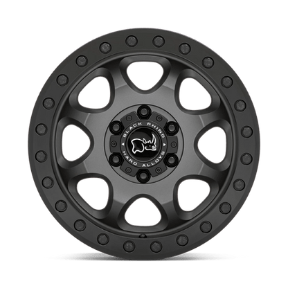Black Rhino VENTURE BEADLOCK Matte Gunmetal W/ Black Hrdw 17x8 +38 6x130mm 84.1mm