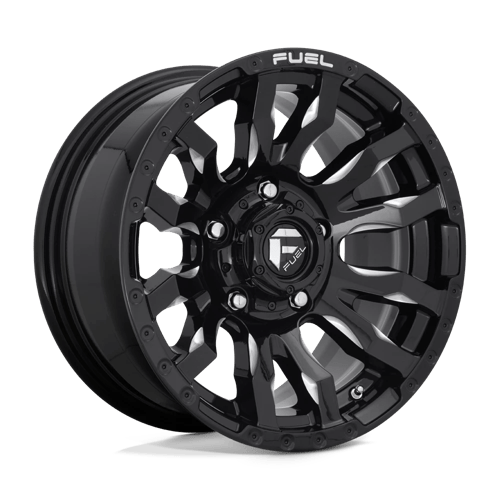 Fuel Offroad D673 BLITZ Gloss Black Milled 16x8 +1 5x139.7mm 108mm