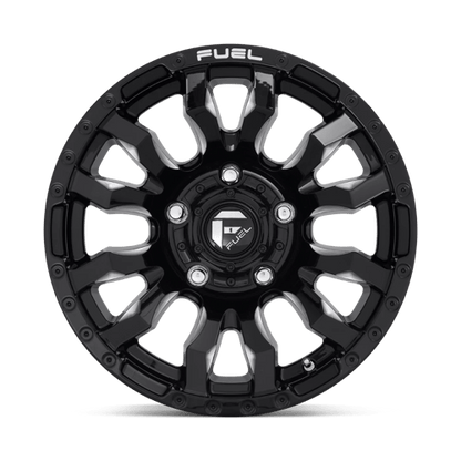 Fuel Offroad D673 BLITZ Gloss Black Milled 16x8 +1 5x139.7mm 108mm