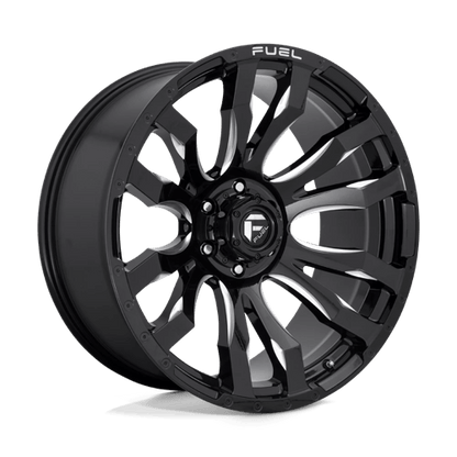 Fuel Offroad D673 BLITZ Gloss Black Milled 22x10 -18 6x139.7mm 106.1mm
