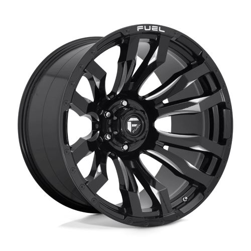 Fuel Offroad D673 BLITZ Gloss Black Milled 22x12 -44 6x135mm 87.1mm