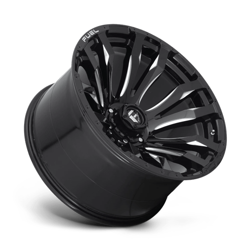 Fuel Offroad D673 BLITZ Gloss Black Milled 22x12 -44 6x139.7mm 106.1mm