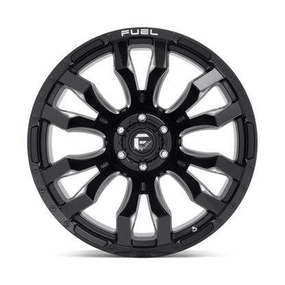 Fuel Offroad D673 BLITZ Gloss Black Milled 22x12 -44 6x135mm 87.1mm