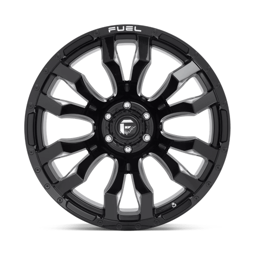 Fuel Offroad D673 BLITZ Gloss Black Milled 22x12 -44 6x139.7mm 106.1mm