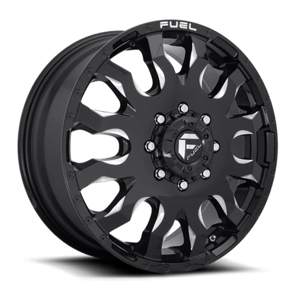 Fuel Offroad D673 BLITZ Gloss Black Milled 20x8.25 +105 8x210mm 154.3mm