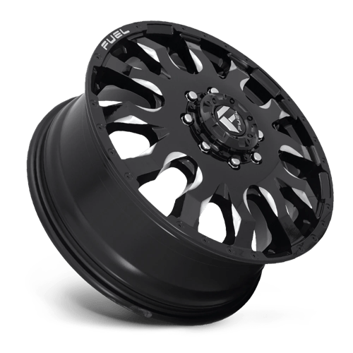 Fuel Offroad D673 BLITZ Gloss Black Milled 20x8.25 +105 8x210mm 154.3mm