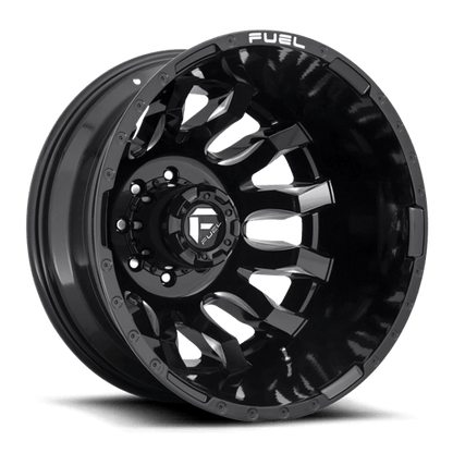 Fuel Offroad D673 BLITZ Gloss Black Milled 20x8.25 -202 8x200mm 142mm