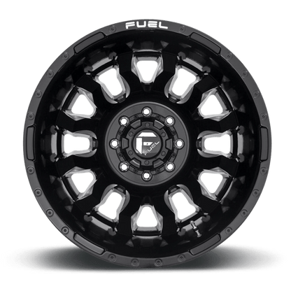 Fuel Offroad D673 BLITZ Gloss Black Milled 20x8.25 -265 8x165.1mm 121.5mm