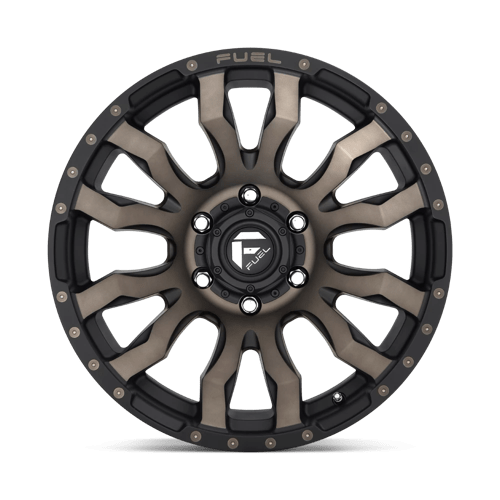 Fuel Offroad D674 BLITZ Matte Black Double Dark Tint 18x9 +20 8x180mm 124.2mm