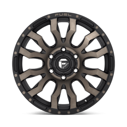 Fuel Offroad D674 BLITZ Matte Black Double Dark Tint 18x9 +20 8x180mm 124.2mm