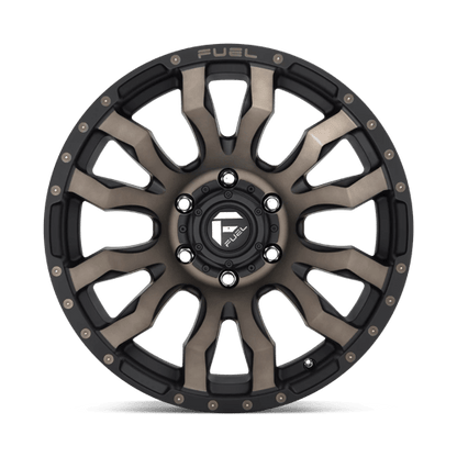 Fuel Offroad D674 BLITZ Matte Black Double Dark Tint 20x9 0 6x139.7mm 106.1mm