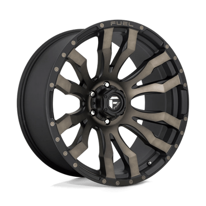 Fuel Offroad D674 BLITZ Matte Black Double Dark Tint 22x10 -18 6x139.7mm 106.1mm