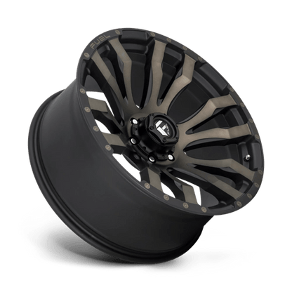 Fuel Offroad D674 BLITZ Matte Black Double Dark Tint 22x10 -18 6x139.7mm 106.1mm