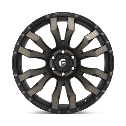 Fuel Offroad D674 BLITZ Matte Black Double Dark Tint 22x10 -18 6x139.7mm 106.1mm