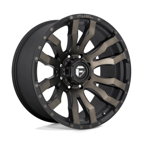 Fuel Offroad D674 BLITZ Matte Black Double Dark Tint 22x12 -44 6x139.7mm 106.1mm