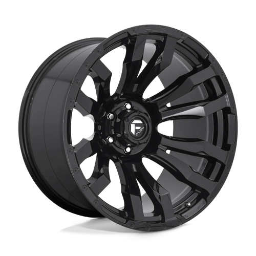 Fuel Offroad D675 BLITZ Gloss Black 22x10 -18 6x139.7mm 106.1mm