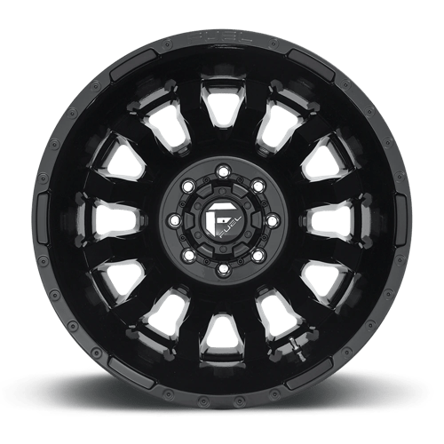Fuel Offroad D675 BLITZ Gloss Black 20x8.25 -227 8x200mm 142mm