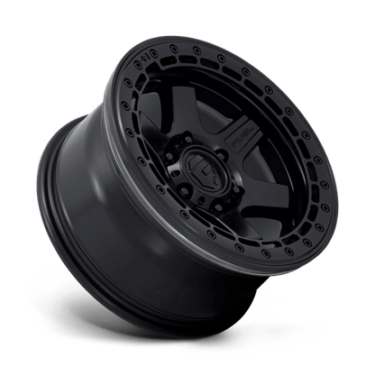 Fuel Offroad D122 BLOCK BEADLOCK Matte Black W/ M-black Ring 17x8.5 0 6x135mm 87.1mm