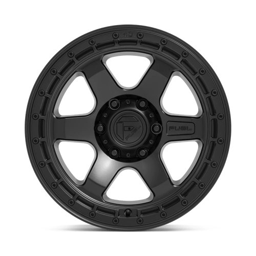 Fuel Offroad D750 BLOCK Matte Black W/ Black Ring 18x9 +1 5x127mm 71.5mm