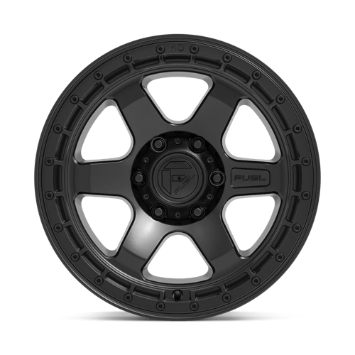 Fuel Offroad D750 BLOCK Matte Black W/ Black Ring 18x9 +1 6x114.3mm 66.1mm