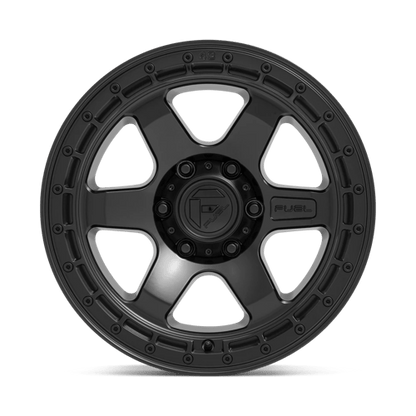 Fuel Offroad D750 BLOCK Matte Black W/ Black Ring 18x9 +20 6x139.7mm 106.1mm
