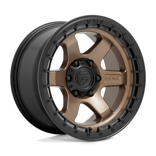 Fuel Offroad D751 BLOCK Matte Bronze W/ Black Ring 18x9 -12 5x127mm 71.5mm