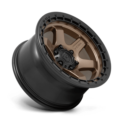 Fuel Offroad D751 BLOCK Matte Bronze W/ Black Ring 17x9 +1 6x139.7mm 106.1mm