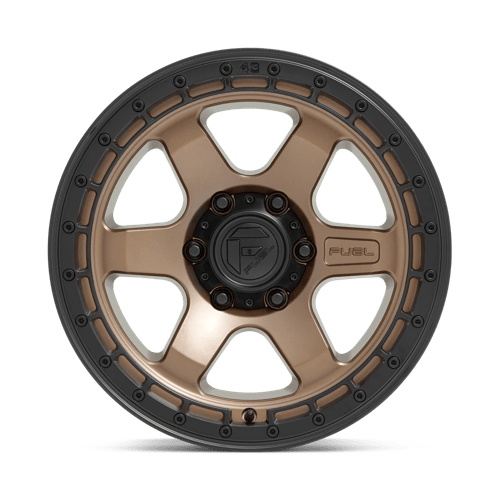 Fuel Offroad D751 BLOCK Matte Bronze W/ Black Ring 18x9 +20 6x120mm 67.1mm