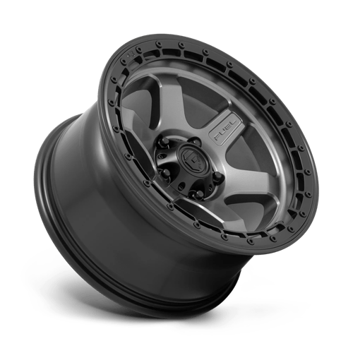 Fuel Offroad D752 BLOCK Matte Gunmetal W/ Black Ring 18x9 +20 5x127mm 71.5mm