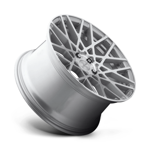 Rotiform R110 BLQ Gloss Silver Machined 18x8.5 +45 5x112mm 66.6mm