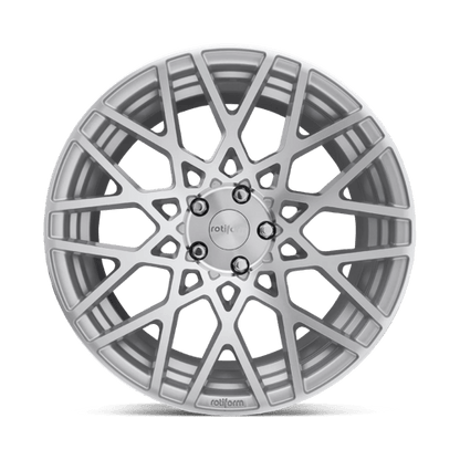 Rotiform R110 BLQ Gloss Silver Machined 19x8.5 +45 5x112mm 66.6mm