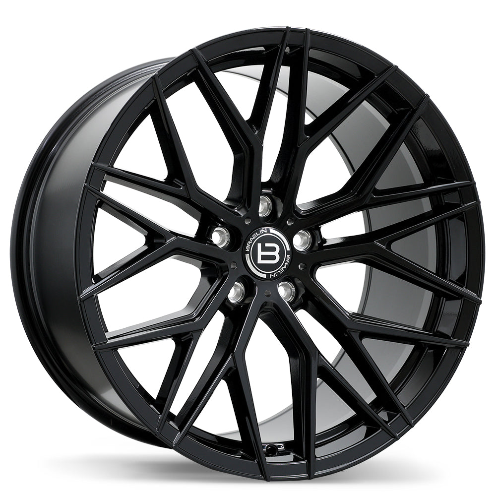 Braelin BR10 Gloss Black 20x10.5 +30 5x114.3mm 60.1mm